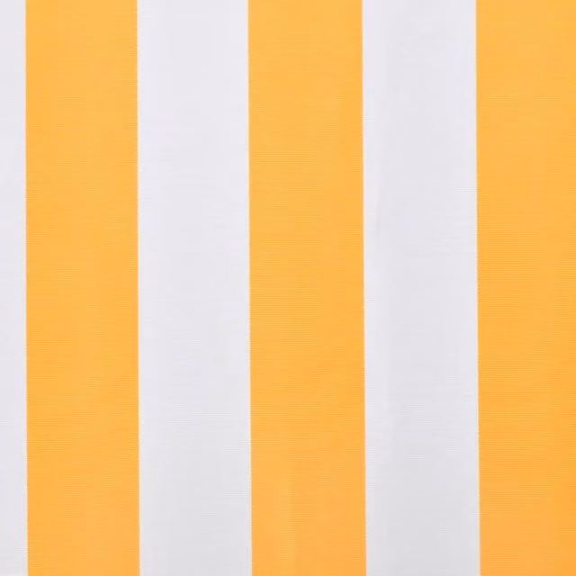 Berkfield Home Durable Polyester Awning Sunshade Canvas in Orange and White, W: 500 cm, D: 300 cm