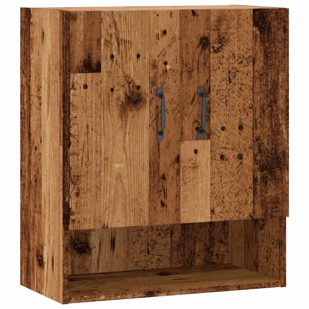 Berkfield Home Old Wood Wall Cabinet in Brown, W/D/H: 60 x 31 x 70 cm – 2