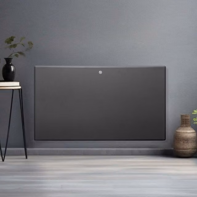 Futura 1500W Grey Electric Panel Convector Radiator with Thermostat and Open Window Detection