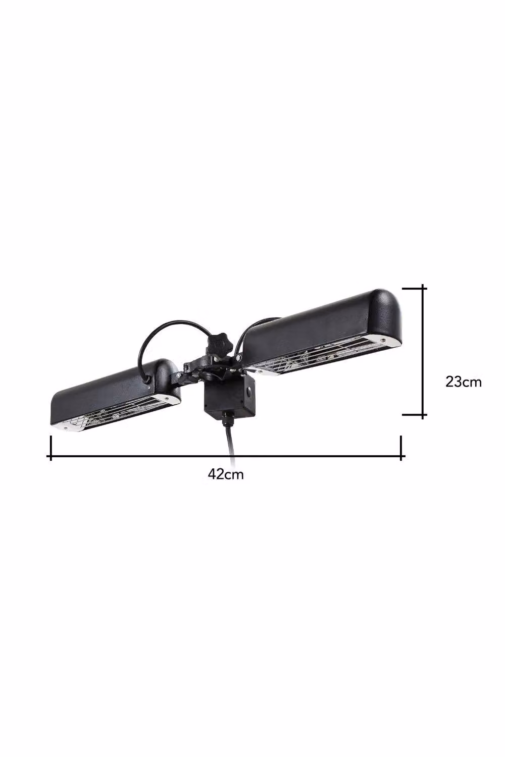 BHS Lighting 1600W 2 Lamp Parasol Radiant Heater in Black – 4