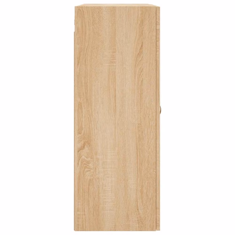 Berkfield Home Set of 2 Wall Mounted Cabinets in Sonoma Oak with Glass Doors – 2