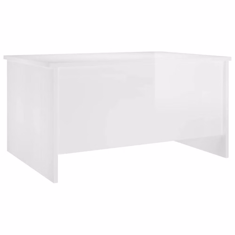 Berkfield Home Modern High Gloss White Rectangular Coffee Table with Lift Mechanism, W: 80 cm, D: 55.5 cm, H: 41.5 cm – 2