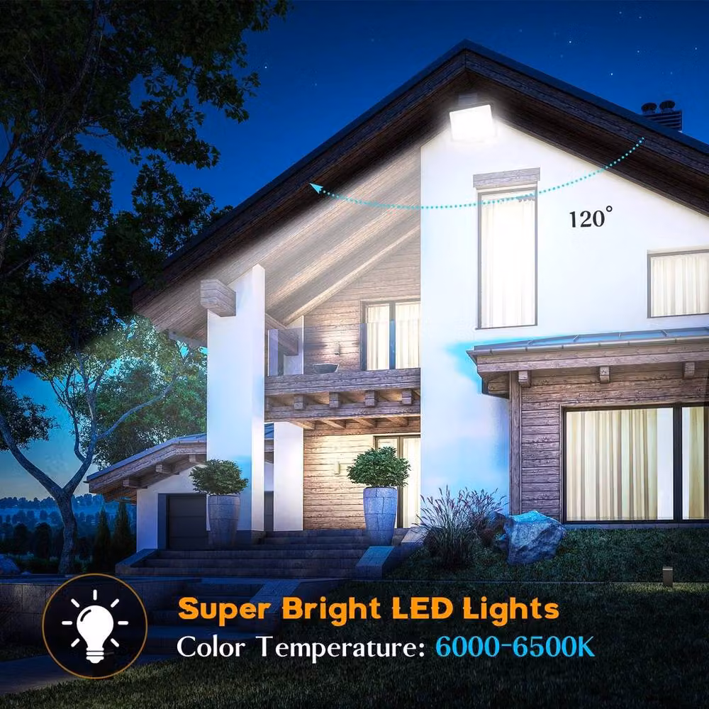 SPETLEK 4x 30W LED Outdoor Security Flood Light Spotlight in Black Aluminium – 5