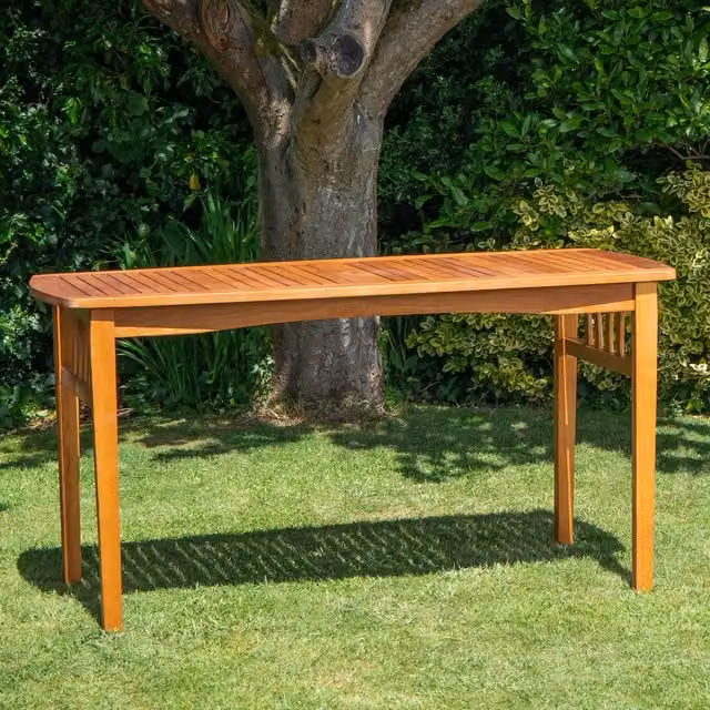 Samuel Alexander 6 Seater Rectangular Outdoor Wooden Table in Brown, W/D/H: 180 x 80 x 75 cm