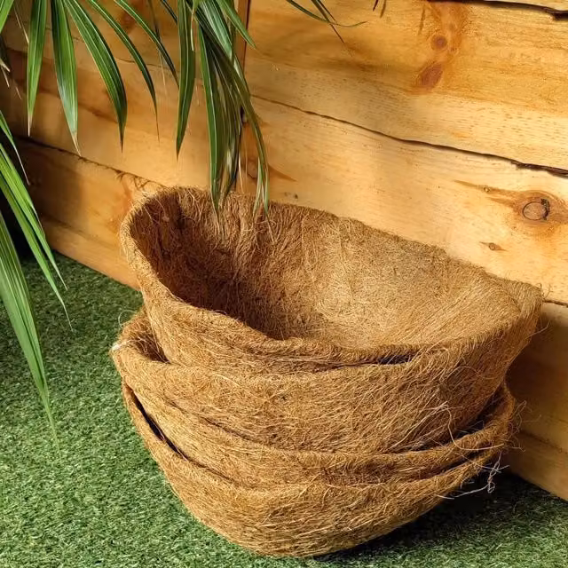Shop4allsorts 10 Inch Brown Coco Hanging Basket Liner