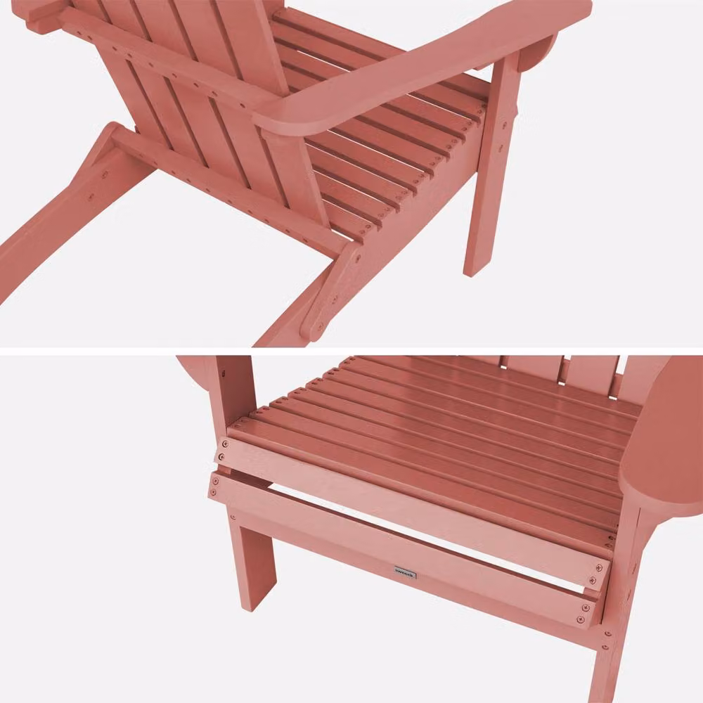 sweeek Acacia wood armchair with armrests in Terracotta, W/D/H: 71.0 x 71.0 x 91.5 cm – 3