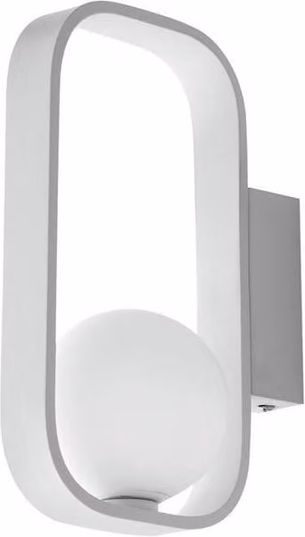Netlighting Roxy White Wall Globe Lamp with Glass Sphere and G9 Base