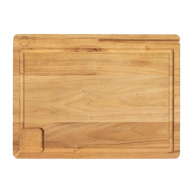 Vinga Buscot Rectangular Wood Chopping Board with Groove in Brown