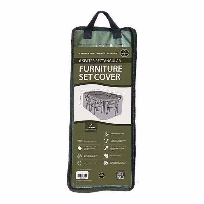 Primrose Green Rectangular 6 Seater Furniture Set Cover, W: 270 cm, D: 89 cm – 4