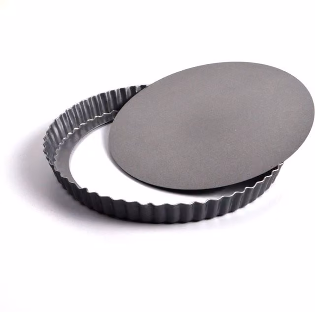 joeji's Kitchen Non-Stick Loose Base Round Tart Tin, 22cm, Grey – 1