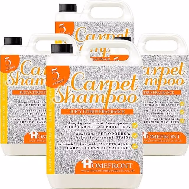 ProKleen Citrus Carpet Shampoo for Deep Cleaning and Stain and Odour Removal, White, 4 Pack