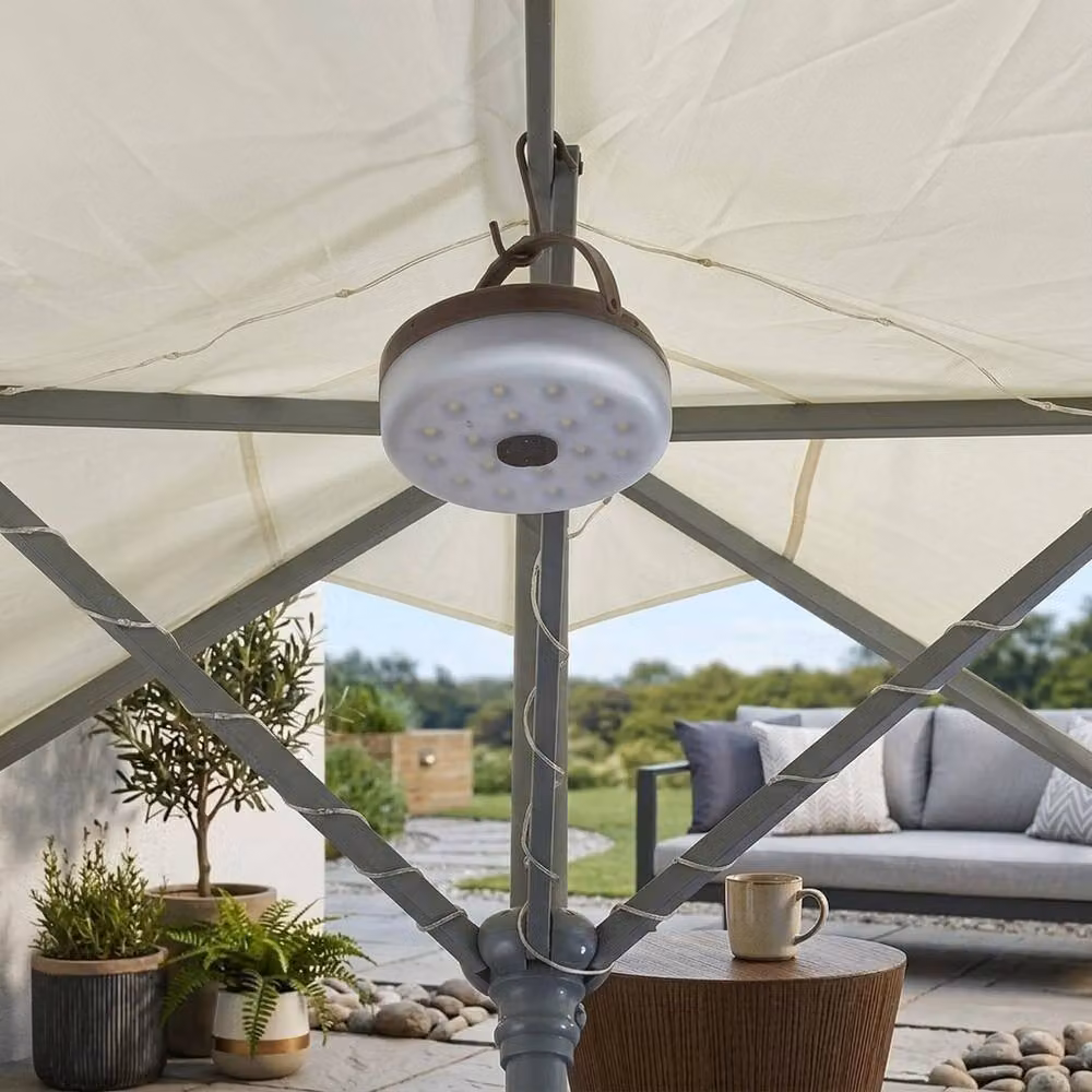 Garden Greatness 4-in-1 Portable Solar LED String Lantern Lights in Warm White and Multicolour – 2