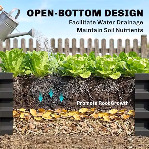 Outsunny Set of 2 Grey Galvanised Steel Raised Garden Beds, W/D/H: 120 x 60 x 30.5 cm – 5