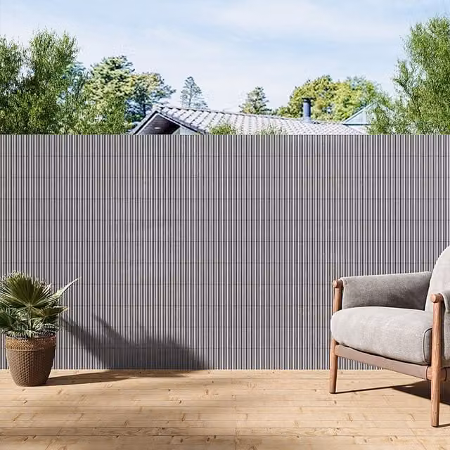 Lifeideas Opaque Grey Privacy Fence Screen, H: 150 cm x W: 150 cm