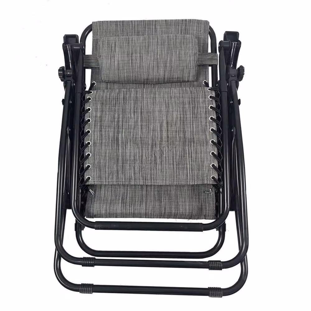 NESTLUNE Sun Recliner Lounge Table Set, 3 Pieces, Grey – 6