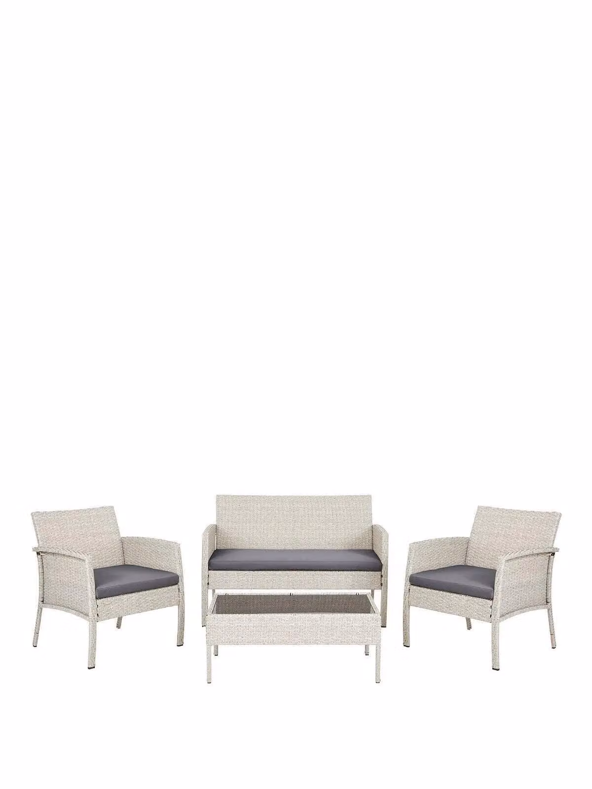 Athens Modern Grey Rattan Garden Sofa Set