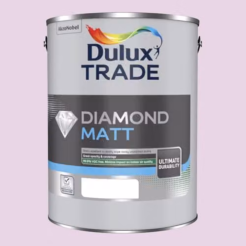 Dulux Trade Diamond Matt Paint in Pretty Pink, 5l