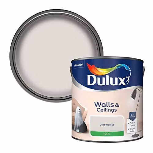 Dulux Silk Emulsion Paint in Brown, 2.5 Litres