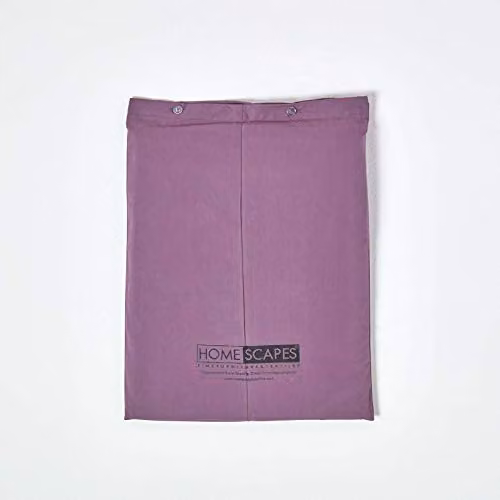 Homescapes Purple Grape Egyptian Cotton Percale Flat Sheet, Single, W/D/H: 90 x 200 cm – 2