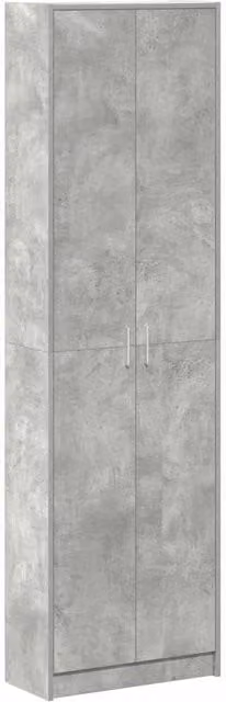 Berkfield Home Modern Wardrobe in Concrete Grey, W/D/H: 55 x 25 x 189 cm – 1