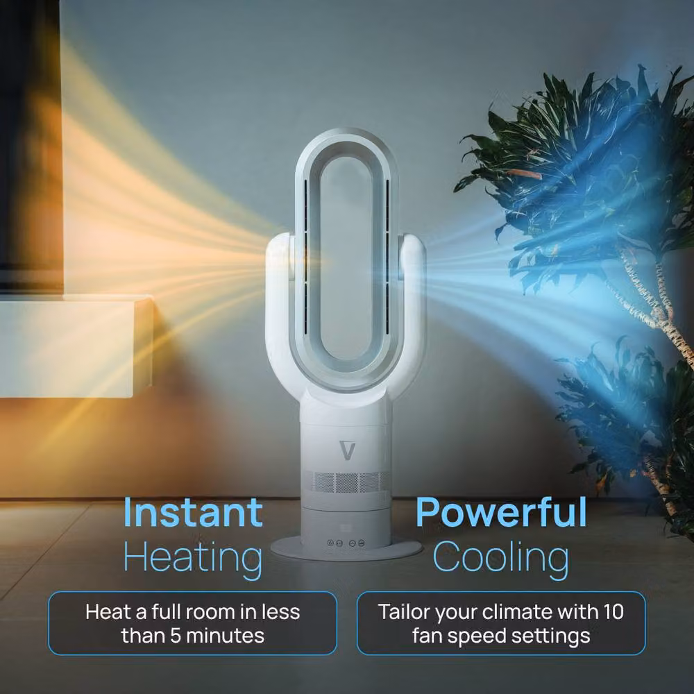 Vortex Air White Pro Plus Bladeless Fan in Silver – 3
