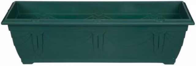 Whitefurze Slim Venetian Window Box Planter, Green