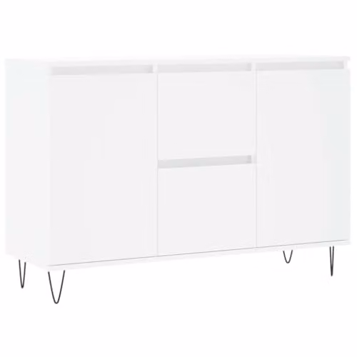 vidaXL Modern White Sideboard in Engineered Wood W/D/H: 101.5 x 35 x 70 cm