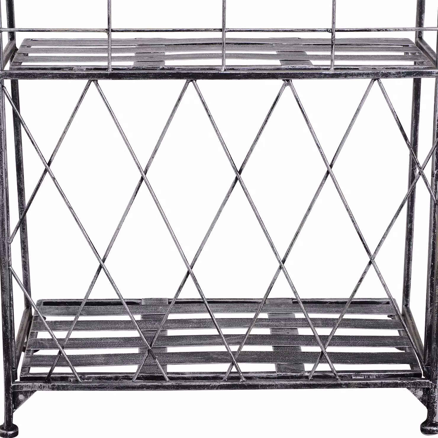 Outsunny 3-Tier Freestanding Metal Garden Plant Stand for Indoor and Outdoor Flower Display, W/D/H: 25 x 44 x 96 cm – 4