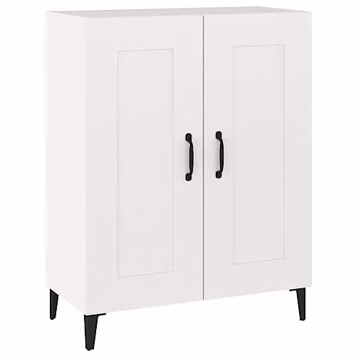vidaXL Modern White Sideboard in Matt MDF, W/D/H: 69.5 x 34 x 90 cm