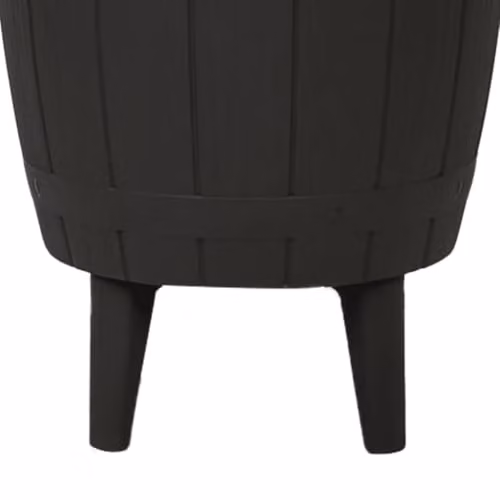 vidaXL 3-in-1 Ice Cooler Table in Black Polypropylene, W/D/H: 82 x 48 x 48 cm – 5