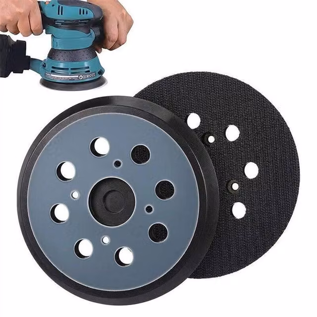 SPETLEK 2x Black Hook and Loop Orbital Sander Replacement Rubber Backing, W: 10000 mm, D: 520 mm – 1