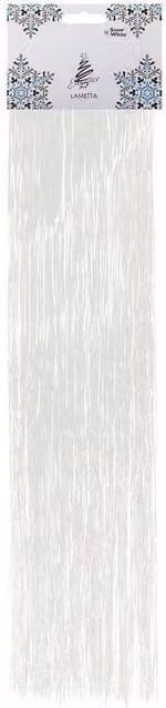 VFM e-Store White Angel Hair Lametta Christmas Tree Hanging Decoration