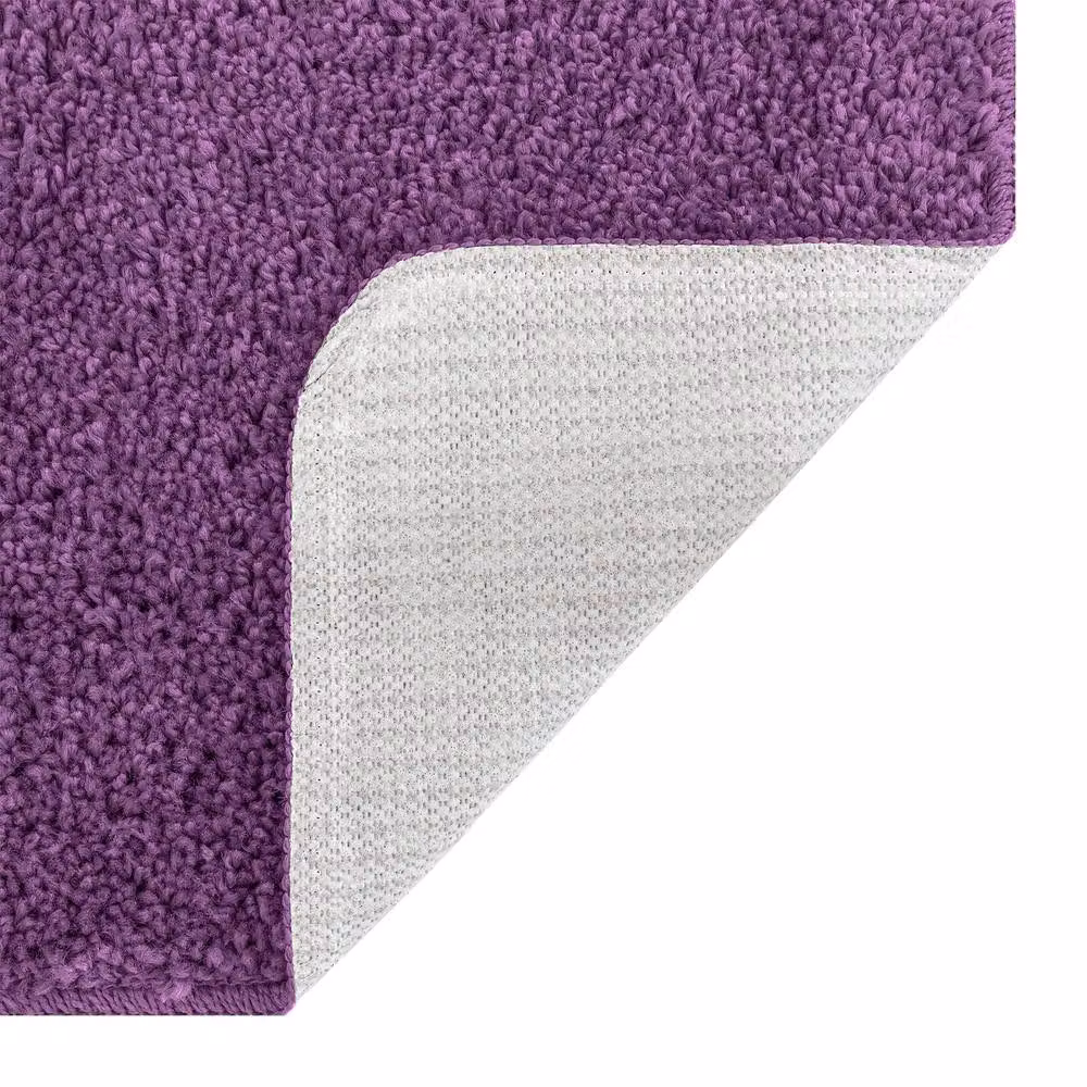 Berkfield Home Rectangular Non-Slip Bath Mat, Purple, W: 50 cm, L: 80 cm – 2