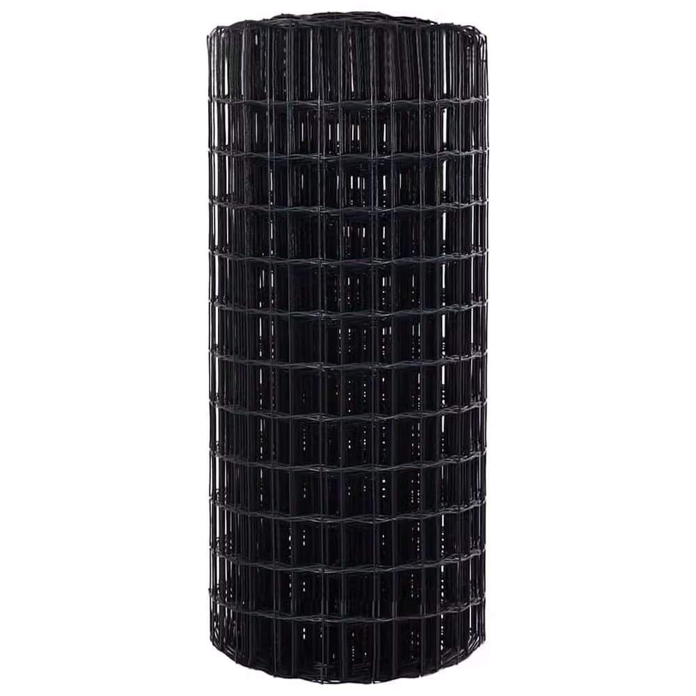 Berkfield Home Euro Fence Grey PVC-Coated Steel Fencing, H: 60 cm x W: 50 m – 4