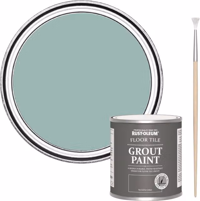 Rust-Oleum Waterproof Floor Grout Paint in Coastal Blue, 250 ml