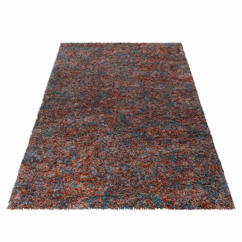 Bravich LTD Blended Shaggy Rug in Multicolour Abstract Design, W: 140 cm, L: 200 cm – 2
