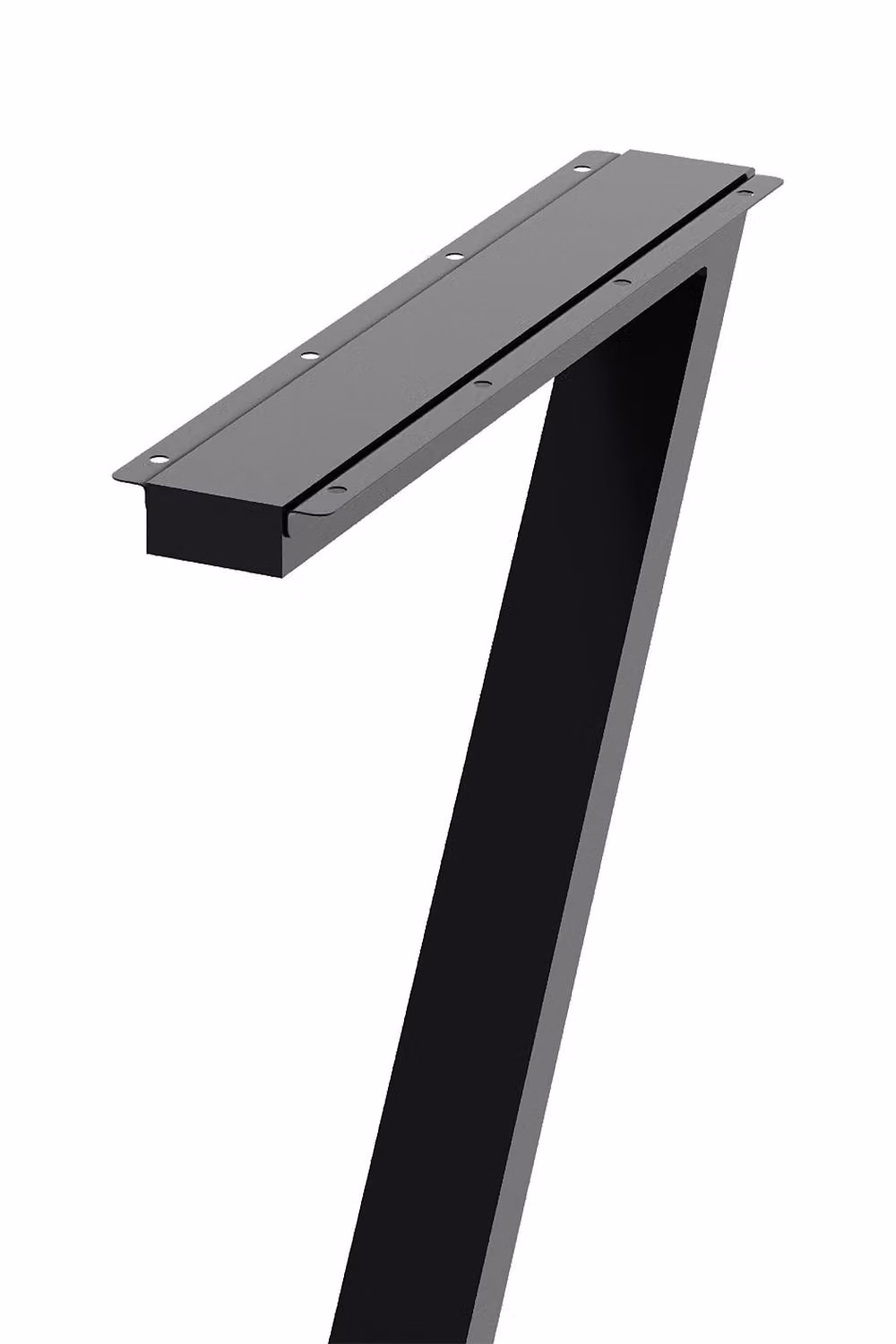 Living and Home Black Anti-Slip Z-shaped Metal Furniture Replacement Legs for Dining Tables, Desks and Workbenches, Height: 71 cm, Pack of 2 – 3