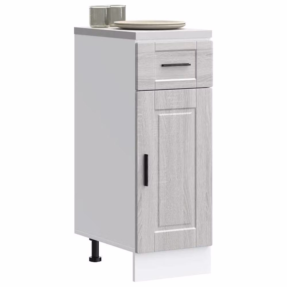 Berkfield Home Porto Kitchen Base Cabinet in Grey Sonoma Engineered Wood, W/D/H: 81.5 x 46 x 30 cm – 2