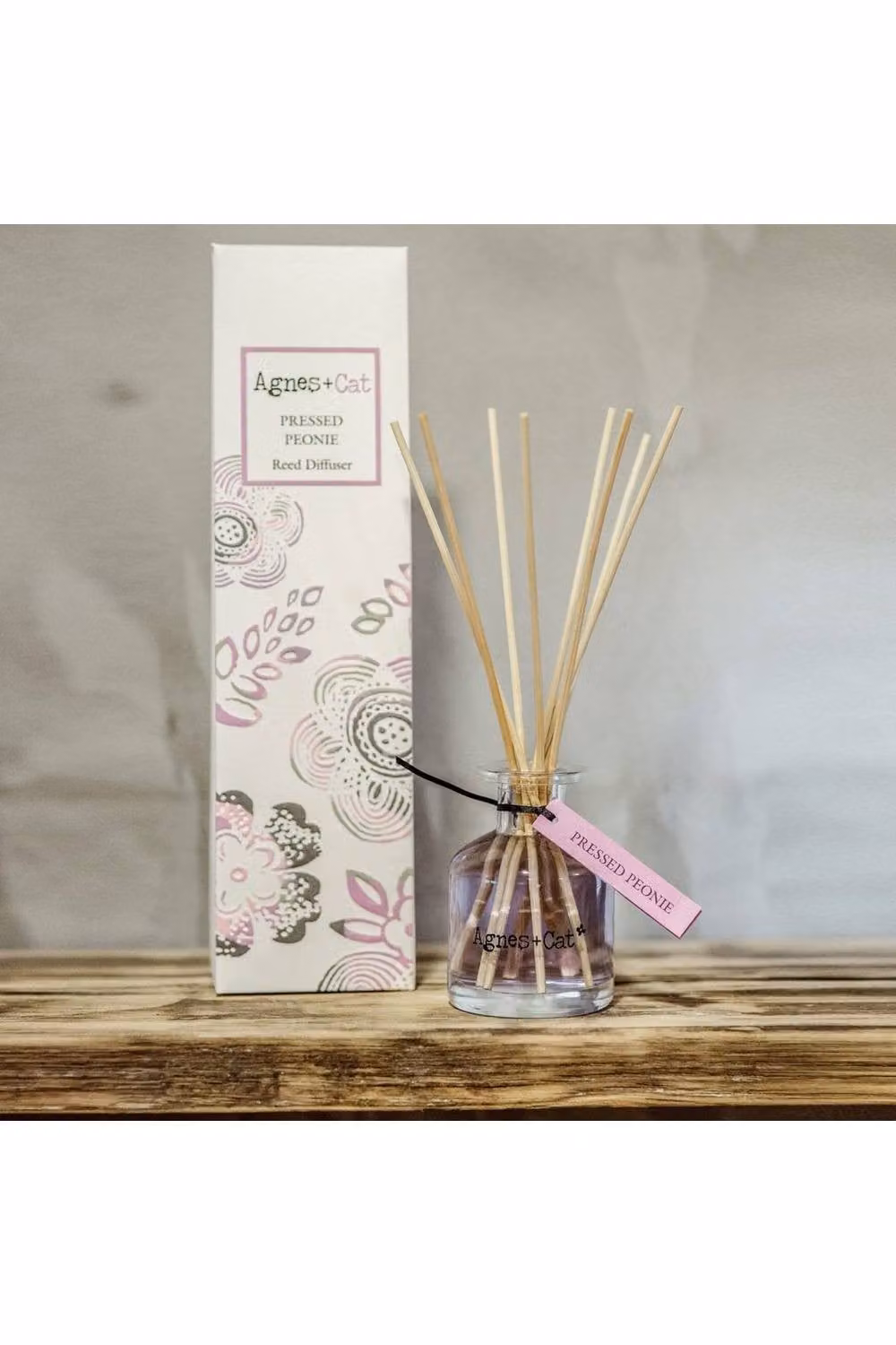 KDMD Pressed Peonies Reed Diffuser, 140ml, Long-Lasting Floral Scent in Purple – 2