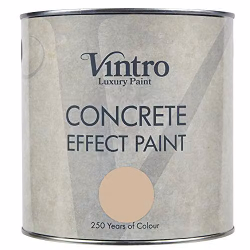 Vintro Paint Concrete Effect Stone Dispersion Paint in Beige, 2.5 l