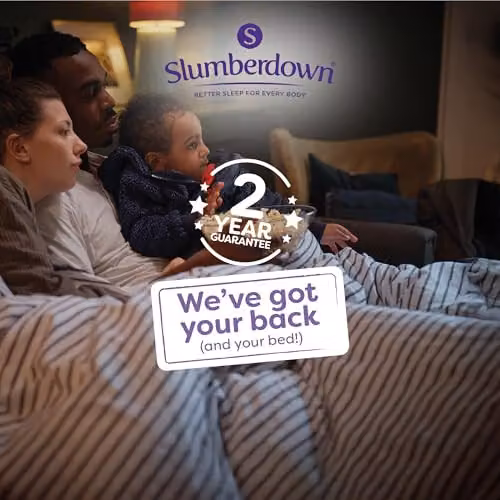Slumberdown Climate Control Single Summer Duvet, 4.5 Tog, White, W/D/H: 135 x 200 cm – 3