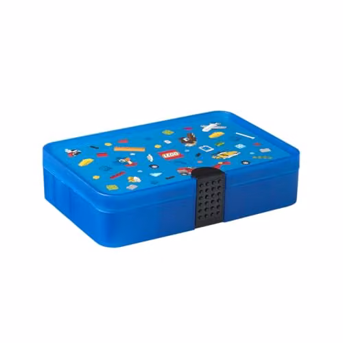 Room Copenhagen Blue Stackable Plastic Storage Box with Lid