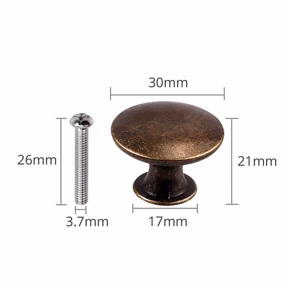 Kelvenix 12 Piece Matt Brown Zinc Cabinet Knobs and Cupboard Drawer Handles – 2