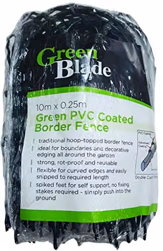 Samuel Alexander Green PVC Coated Galvanised Steel Garden Patio Border Fencing – 2