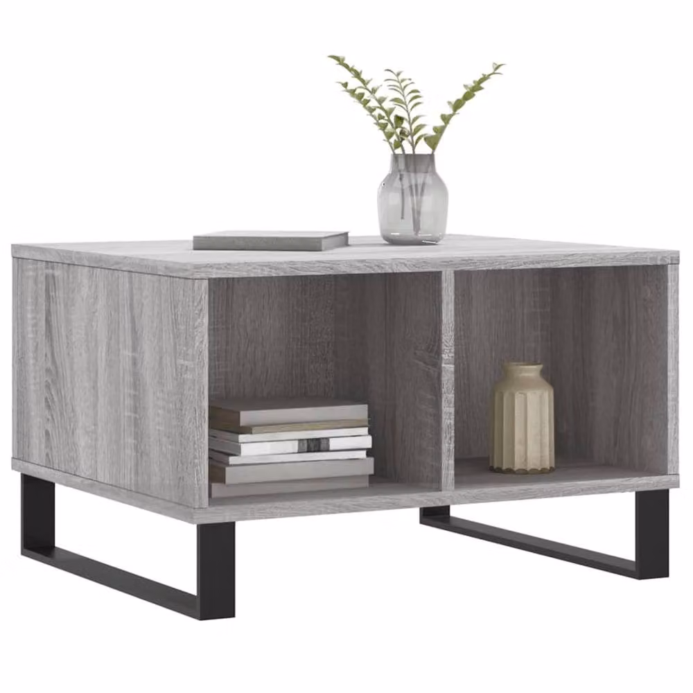 Berkfield Home Grey Sonoma Coffee Table, W: 60 cm, D: 50 cm, H: 36.5 cm – 3