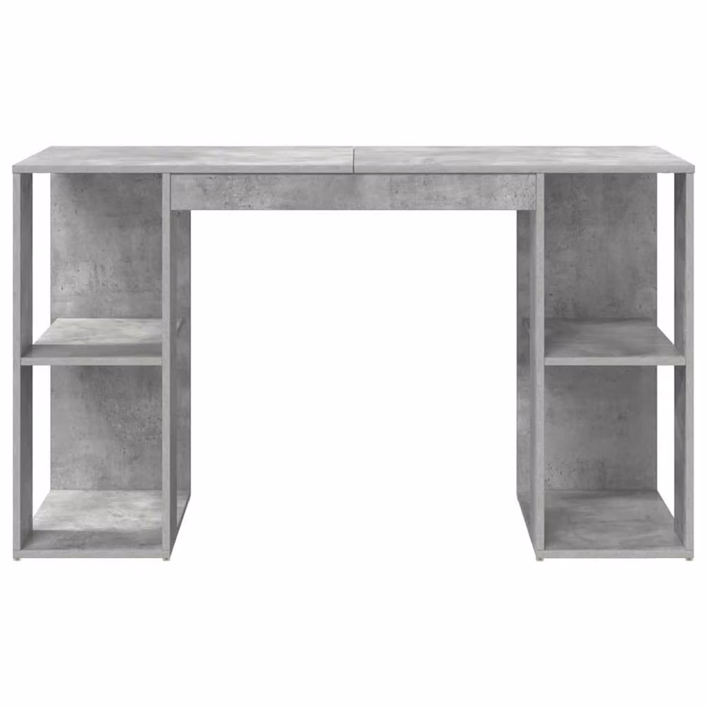 Berkfield Home Grey Computer Desk in Concrete Grey Finish – 4