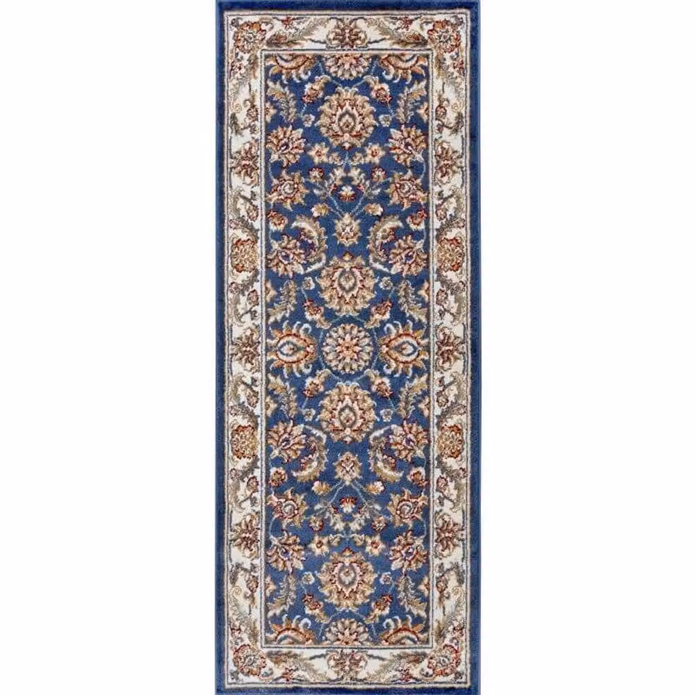 THE RUGS Reni Luxor Oriental Vintage Short Pile Living Room Rug in Blue, W: 160 cm, L: 235 cm – 5