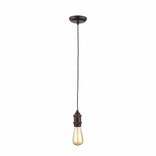 InLight INL-27988-BRZ Dale Industrial Suspended Pendant Light in Bronze