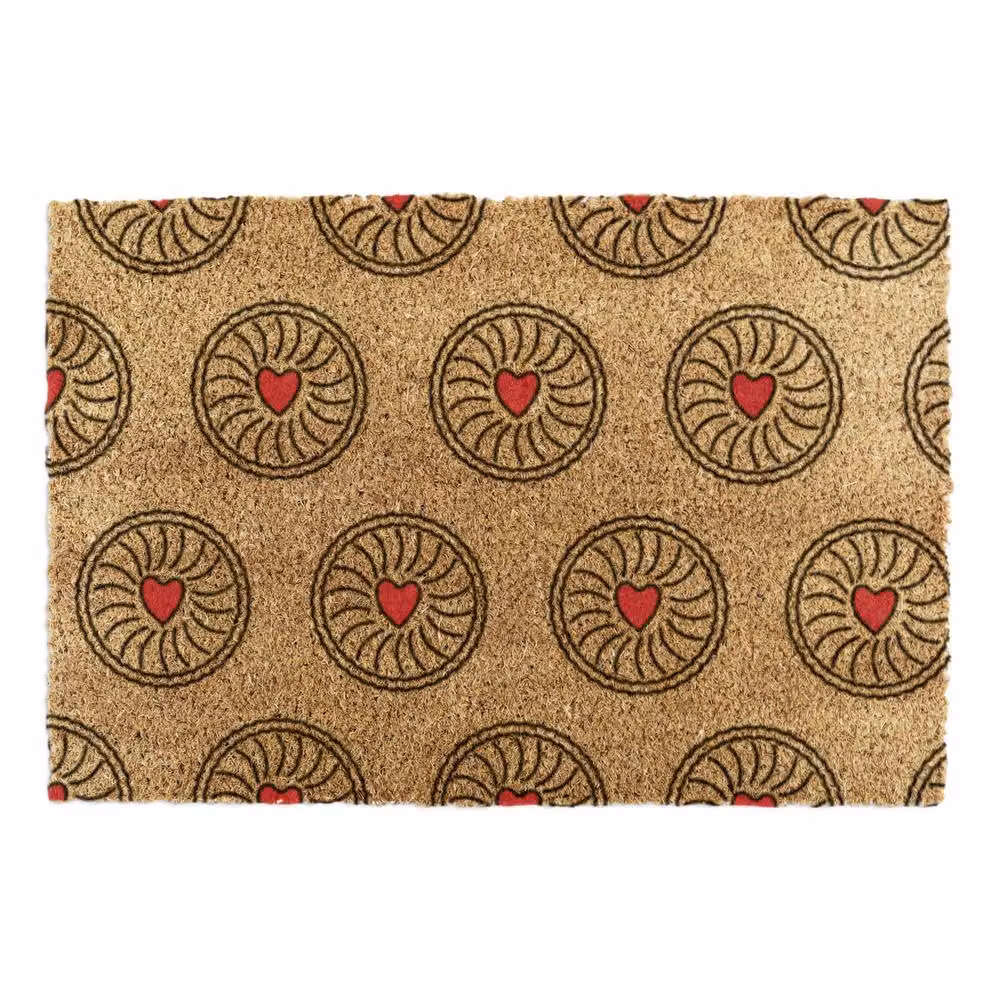 Artsy Mats Jam Biscuit Coir Doormat in Brown, W/D: 90 x 60 cm – 2