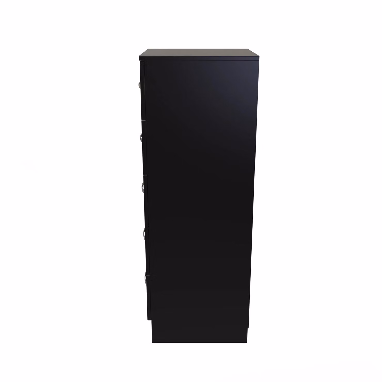 2 U Hampshire 5 Drawer Tall Bedside Chest in Black, Ready Assembled – 2